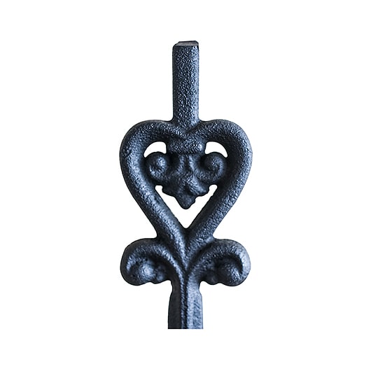 รั้วเหล็กดัดอิตาลีลายหัวใจเดี่ยว